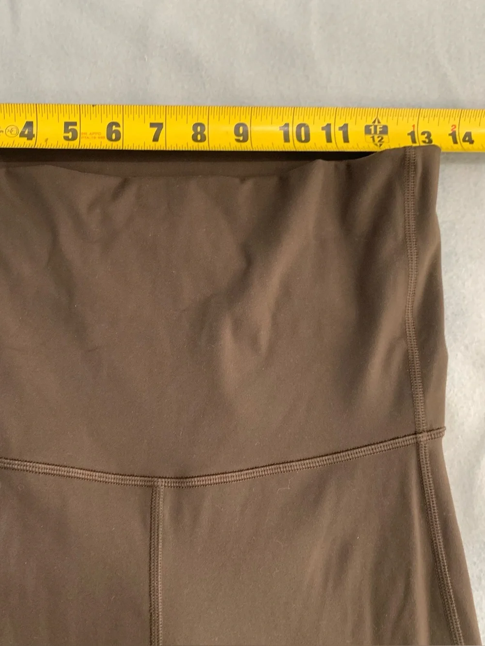 ALO Yoga Softsculpt Foldover Pants Sz XXS/S Expresso Wide-Leg High Waist